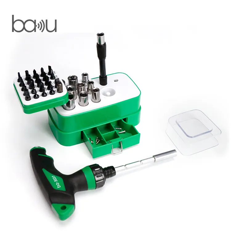 High quality mini cell mobile repair tools BAKU ba-3037 screwdriver kits repairing hardware screwdriver set for wholesales