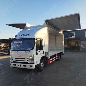<span class=keywords><strong>Camiones</strong></span> de Carga Pequeños ISUZU de 5 Toneladas de Alta Calidad, Camión de Caja con Alas Laterales 4x2, Camión de Carga Diésel, Precio de Fábrica - Product Image 2
