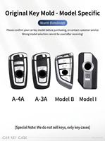 Vente en gros de coques de clé de voiture intelligentes antidérapantes en alliage de zinc pour BMW, coque de protection pour clé à 3 boutons pour E90 F30 G20 X3 X5 X7