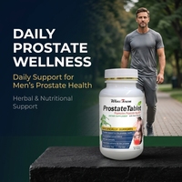 Comprimés de soutien de la prostate - Formule à l'huile de poisson et à la framboise pour la santé et la vitalité de la prostate masculine