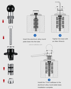 Accessori <span class=keywords><strong>Moto</strong></span> Attacco Canotto di <span class=keywords><strong>Sterzo</strong></span> Modificato per Supporto Telefono e Fotocamera di Facile Installazione - Product Image 4