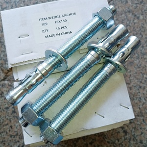 Ancre à coin haute performance en acier au carbone zingué à filetage UNC, boulon haute résistance classe 4.8/A2-70 certifié ISO9001:2015 - Product Image 1