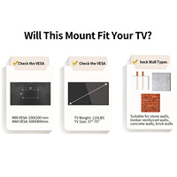 Soporte de Pared para TV HILLPORT para Pantallas LED LCD de 37-75 Pulgadas, Compatible con Transmisión de Teléfono a TV, Brazo Giratorio Vertical y Horizontal