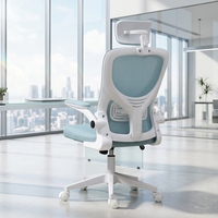 Chaise de bureau exécutive ergonomique moderne en maille avec soutien lombaire, pivotante et réglable pour le bureau à domicile
