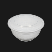 Bol à ramen jetable en plastique PP empilable grande capacité, pour plats à emporter, compatible micro-ondes, pour cuisine et fêtes, haute résistance aux injections