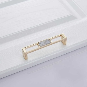   북유럽 대리석 쉘 캐비닛 손잡이 손잡이 찬장 서랍 및 옷장 손잡이 주방 하드웨어 96Mm 128Mm - Product Image 4