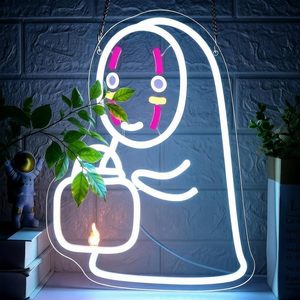 Letrero de Neón de Anime para Decoración de Pared, Luz de Neón LED para Sala de Juegos, Luces de Dibujos Animados para Fanáticos del <span class=keywords><strong>Manga</strong></span>, Dormitorio, Tienda, Bar, Letreros de Neón - Product Image 1