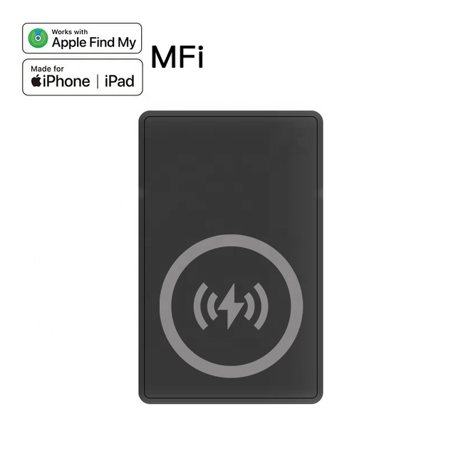 RSH Rechargeable Wallet Tracker Card Finder MFi Certified Find My Smart Air Tag BT 5.2 Bag Luggage Global Locator for Apple