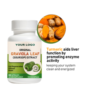Capsules d'extrait de feuille de Graviola OEM, Complément Herbal à Marque Blanche, Capsules de Corossol pour le Soutien Digestif et Immunitaire - Product Image 6