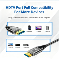 Câble HDTV blindé Doonjiey à fibre optique avec gaine en PVC et blindage en feuille pour téléviseurs et ordinateurs - Transmission de données vidéo HDTV 2.1 8K