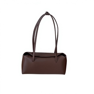 Sac à bandoulière noir minimaliste en PU souple, sac fourre-tout, sac à main, sac bandoulière pour usage quotidien - Product Image 1