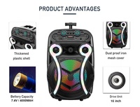 Altavoces Subwoofer Dj Bass 2026, Sistema de Cine en Casa, Bluetooth Portátil, Equipo de Sonido Portátil con Ruedas, Karaoke, Parlantes Bluetooth