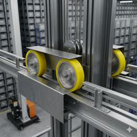 Roue en polyuréthane pour système de convoyage, diamètre 80 mm-200 mm, charge 300 kg, haute traction, antidérapante, rouleaux industriels durables