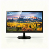 Moniteur LCD TN large écran 18,5 pouces, 1366x768 HD LED 60Hz VGA/ 16:10, pour usage professionnel, vente en gros d'usine, nouveau