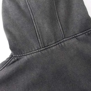 Sudadera con Capucha de Alta Calidad con Logotipo Personalizado, Estilo Urbano Invernal, Resistente al Viento, para Hombre, con Capucha Tipo Balaclava, Lavada y Desteñida - Product Image 5