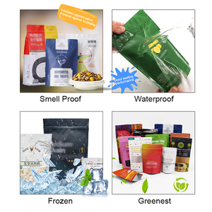 Busta in piedi sacchetto di caffè 16Oz 250 grammo imballaggio alla rinfusa bassa MOQ 500 pz 1000 pz valvola di degasaggio sacchetti di plastica per alimenti per animali domestici - Product Image 3