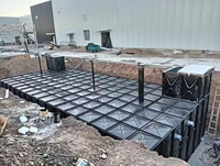 Réservoir d'eau en acier inoxydable modulaire rectangulaire enterré sous terre Assembler des panneaux ss304 Réservoir de 100000 litres Grand réservoir de 50000 litres