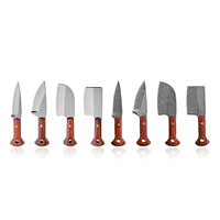 Mini Taşınabilir Paslanmaz Çelik Cep Bıçağı Şam Çelik Sabit Namlulu Ahşap Saplı Özelleştirilebilir OEM Avlanma İçin Anahtarlık DIY