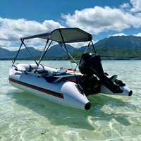 Bateau pneumatique pliable en PVC en gros, kayak pliable Zodiac, bateau de pêche gonflable d'extérieur, canot pneumatique en caoutchouc avec moteur