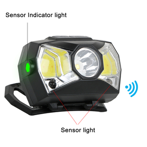 Công suất cao 450 lumen USB có thể sạc lại cảm biến Đèn pha trắng ánh sáng màu đỏ dẫn đầu cảm ứng ánh sáng cho xe đạp Lithium Ion - Product Image 3