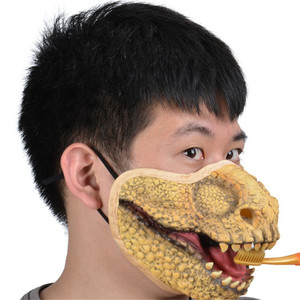 Köpek hayvan kauçuk maske fetiş lateks kaput golden retriever köpek maskesi gerçekçi lateks hayvan hayvan köpek yatıştırıcı maske - Product Image 6