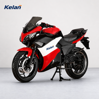 Nouvelle Moto Électrique Sportive V6 2025 de 2000W 72V Personnalisée en Usine, Scooter Électrique de Course à Grande Vitesse avec Batterie au Lithium
