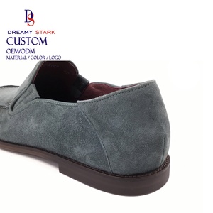 Dreamy Strark Custom Logo & Color Designer Luxury Casual Slip-On Men's Cow Suede Leather Loafers Autumn Light Shoes - Product Image 4