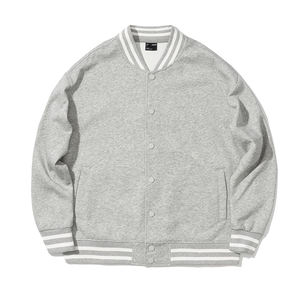 Solid Color Lightweight Baseball Uniform Jacket Women's & Men's Varsity Casual Bomber Jacket Winter and Autumn <b>Lined</b> <b>Coat</b> - Product Image 1