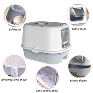 Caja de Arena para Gatos Cerrada, Totalmente Encerrada, con Diseño de Cajón - Product Image 4