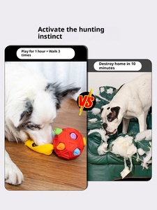 Grote hondenvoer-dispenser speelbal, snuffelpuzzel, verrijkingsspeelgoed, tandenpoetsend, interactief traktatiespuit, slow feeder - Product Image 5