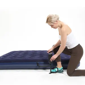 tikar tempat tidur Suppliers-Tikar Berkemah Tiup Portabel Tempat Tidur Udara untuk Tiga Orang