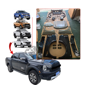 Maictop ชุดตัวถังไฟหน้ากันชนหน้า, อุปกรณ์ตกแต่งรถยนต์สำหรับรถ <span class=keywords><strong>Ford</strong></span> <span class=keywords><strong>Ranger</strong></span> Raptor T6 T7 T8อัพเกรดเป็น T9 <span class=keywords><strong>2022</strong></span> 2023 - Product Image 1