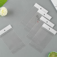 Sac en plastique transparent mini BOPP avec fermeture autocollante, accessoire OPP pour l'emballage de bijoux, pour boucles d'oreilles