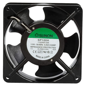 พัดลมระบายความร้อน SUNON รุ่น SP100A 1123XBT.GN ขนาด 12 ซม. 120x120x38 มม. ใช้ไฟ AC 115V กำลังไฟ 20 วัตต์ ความเร็ว <span class=keywords><strong>3150</strong></span> รอบต่อนาที ปริมาณลม 165 ลูกบาศก์ฟุตต่อนาที แบบลูกปืน สำหรับตู้คอมพิวเตอร์ ซีพียู และแล็ปท็อป - Product Image 1