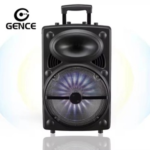 Portable Full Subwoofer 12 pouces BT Haut-Parleur Portable <span class=keywords><strong>Hifi</strong></span> Bass Outdoor Party Box Audio Grande Taille Style Classique Trolley Haut-Parleur - Product Image 1