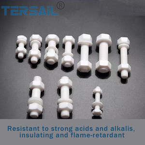 Usine PTFE Boulon PTFE <span class=keywords><strong>Vis</strong></span> Écrou <span class=keywords><strong>Vis</strong></span> PTFE <span class=keywords><strong>Vis</strong></span> Corrosion M5 M6 M8 Personnalisation résistante - Product Image 4