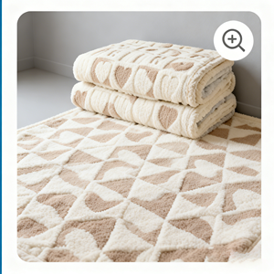 Plaid en flanelle tricotée unie minimaliste pour l'automne, idéal pour les voyages, l'avion et le canapé - Product Image 4