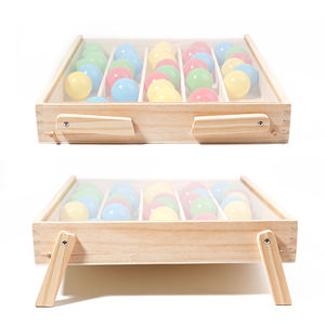 Jeu Montessori Classique et Populaire de Tri de Couleurs par Balles avec Outils de Motricité Fine et Plateaux d'Appariement pour l'Apprentissage Précoce des Tout-Petits Garçons et Filles - Product Image 2