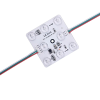 Module LED carré RGBW 24V 16703 IC 1814 IC avec lentille diffuse pour boîte lumineuse publicitaire de plafond