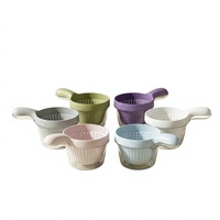 Passoire de cuisine portative personnalisée OEM, panier de lavage et d'égouttage pour légumes et fruits, passoire à riz en PP de qualité alimentaire, robuste, marque QiXin, design moderne