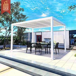 <span class=keywords><strong>Pergola</strong></span> <span class=keywords><strong>Solaire</strong></span> Gazebo pour Jardin avec Clôture à Lames, <span class=keywords><strong>Protection</strong></span> et Ombrage Extérieur pour Balcon et Cour, <span class=keywords><strong>Pergola</strong></span> Rétractable - Product Image 1