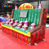 Jeu interactif gonflable sportif commercial Winsun Zap-a-mole pour enfants, en PVC, sans plomb, ignifuge, étanche, facile à installer