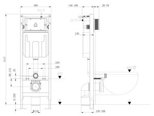 Tanque de Inodoro Empotrado en la Pared con Sistema de Descarga Oculto, Tanque de Agua Oculto para Baño, Diseño Delgado, Certificado CE - Product Image 3