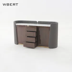 WBERT в итальянском стиле легкий роскошный обеденный шкаф деревянный шкаф для хранения для гостиной прихожей или чайной комнаты