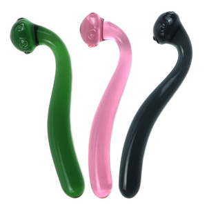Consolador Anal de cristal para mujer juguete erótico con tapón de ojal, emulación de glande, juguetes anales, masturbador femenino para pene, productos para adultos - Product Image 1