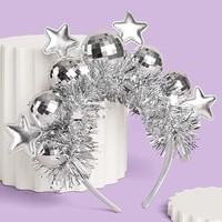 Bandeau de boule de disco de noël transfrontalier à la mode personnalisé bandeau accessoire de cheveux décoratif de fête de vacances pour femmes