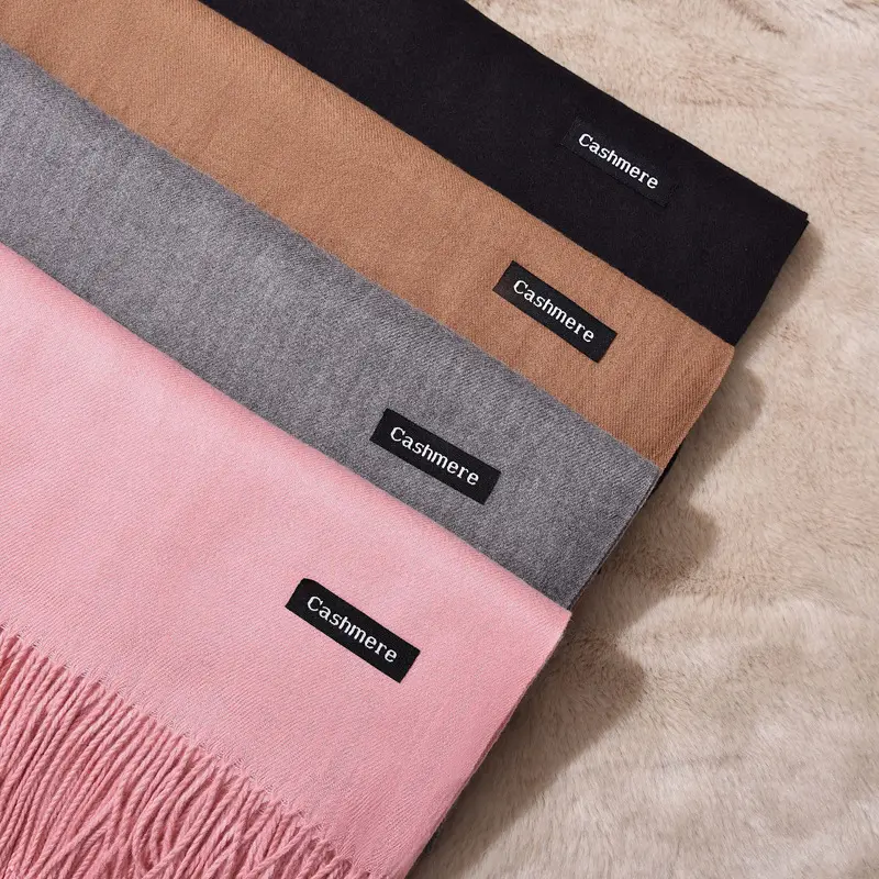 Chất lượng cao màu đỏ màu đen màu xanh lá cây khăn ý Cashmere khăn khăn choàng Pashmina chiếc khăn HS khăn choàng cho Phụ nữ mùa đông in kỹ thuật số