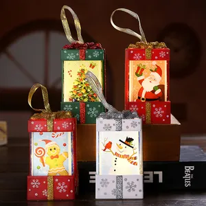 卸売クリスマスギフトギフトパッケージメリークリスマステーブル装飾クラフトランタン家の装飾とギフト