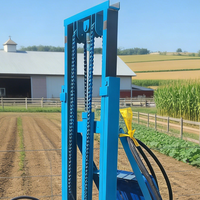 Fahrbares Elektrisches Hydraulisches Brunnenbohrgerät Vollautomatisch 4KW Motor Direktantrieb Bohrkopf 50m Landwirtschaftsgerät