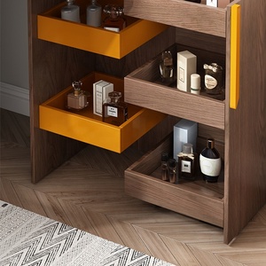 <span class=keywords><strong>Mueble</strong></span> de Dormitorio con Espejo, Tocador de <span class=keywords><strong>Maquillaje</strong></span> Esquinero con Almacenamiento, Cómoda de Madera - Product Image 5